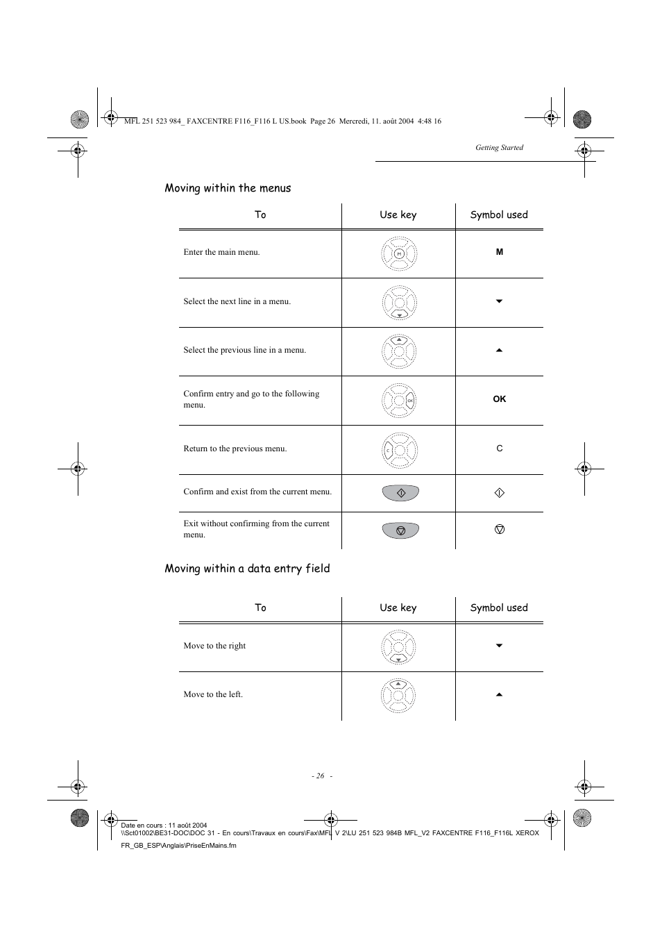 Xerox FaxCentre F116 User Manual | Page 30 / 141