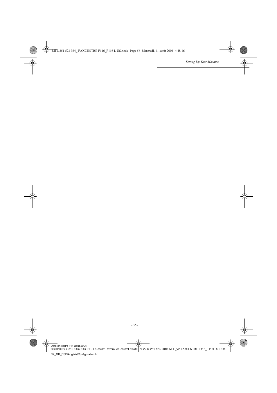 Xerox FaxCentre F116 User Manual | Page 60 / 141