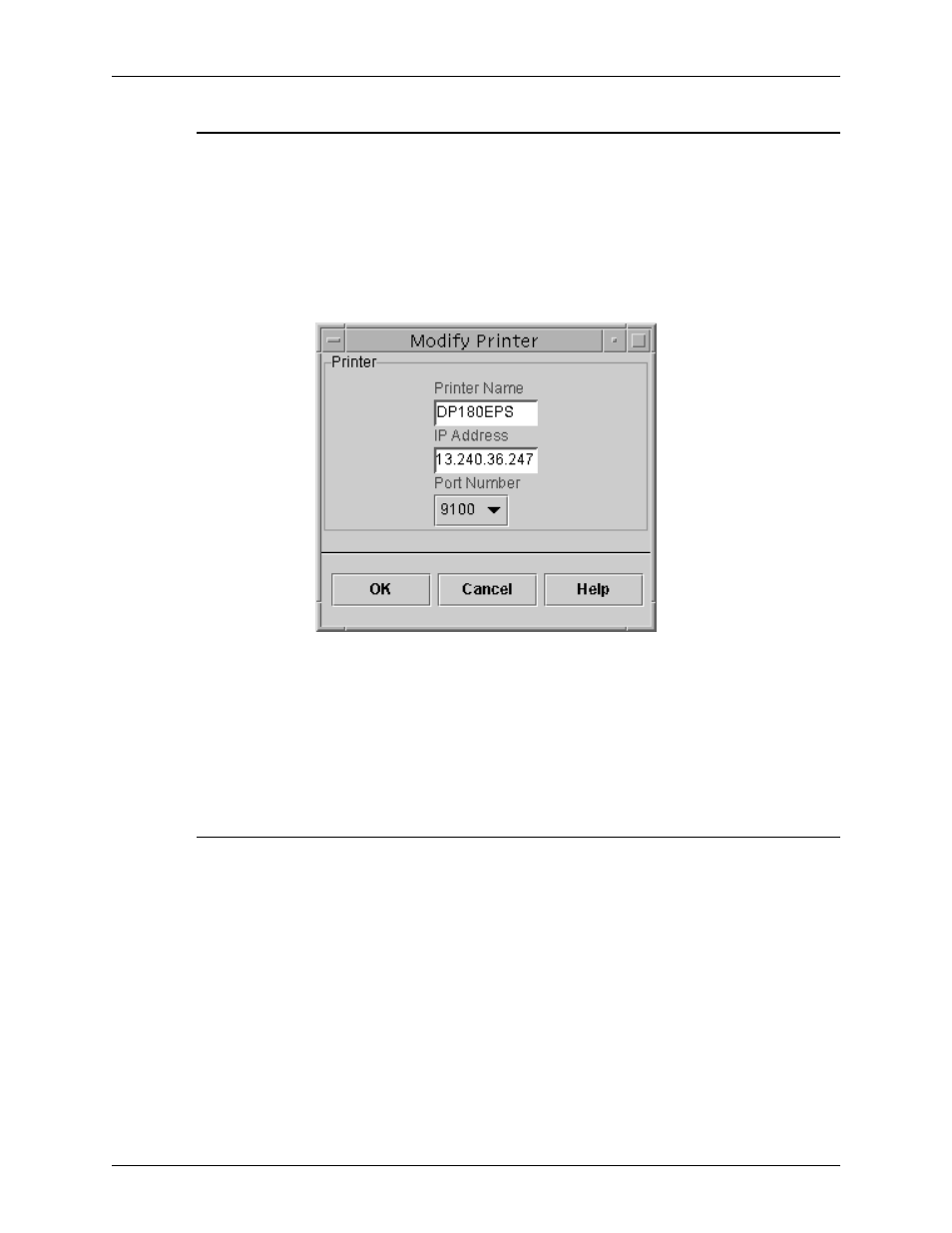 Modifying a printer, Deleting a printer, Modifying a printer -3 deleting a printer -3 | Xerox 2000 SERIES EPS User Manual | Page 41 / 48