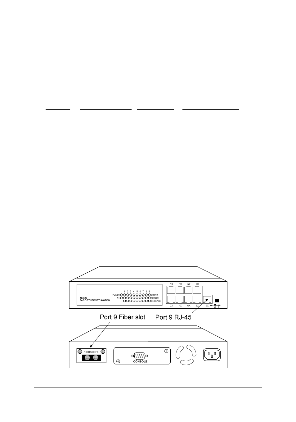 3 fast ethernet fiber slot | Xerox KS-801 User Manual | Page 16 / 63