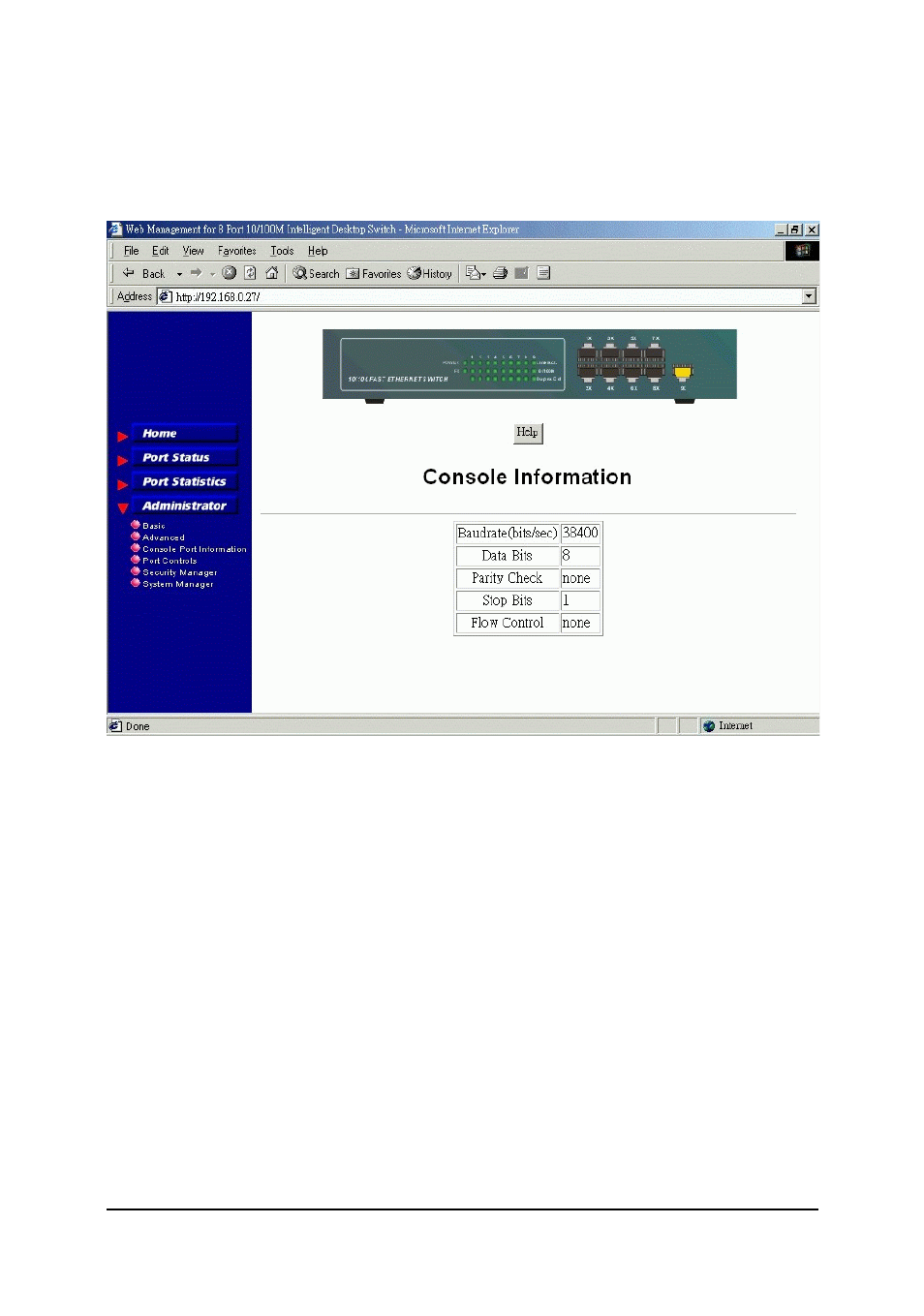 4 port controls, 3 console port information | Xerox KS-801 User Manual | Page 57 / 63