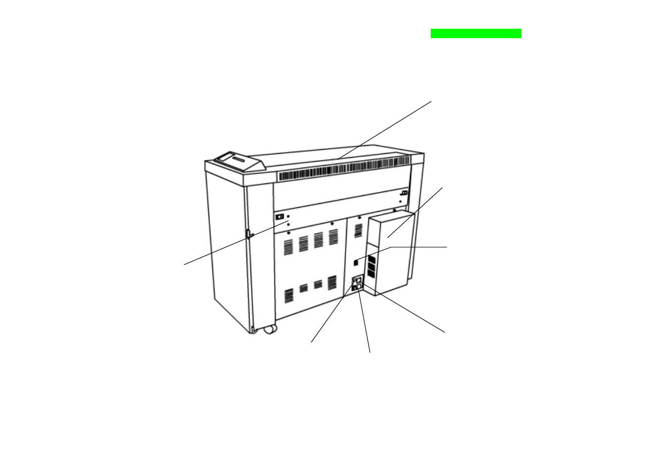 Left side view, Right side view, Printer overview | Xerox 8825/8830 User Manual | Page 10 / 48