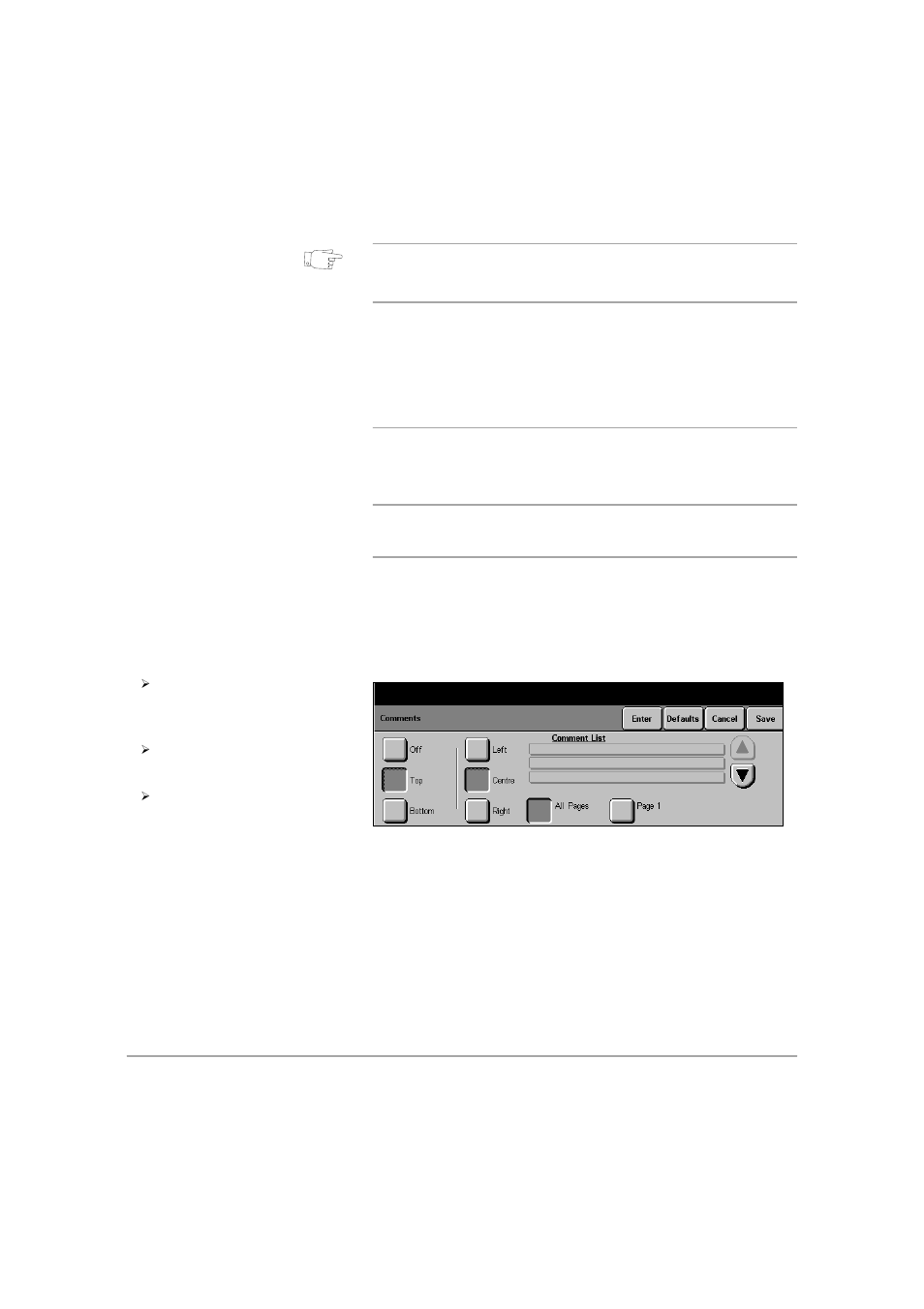 Programming a new comment | Xerox 432 User Manual | Page 100 / 466