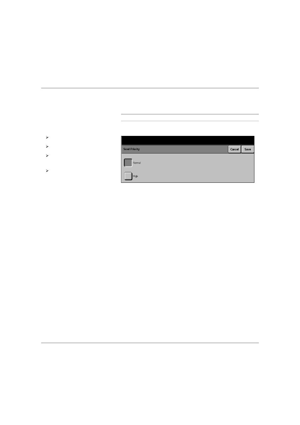 Send priority (dc440/432/430/425), Send priority (dc440/432/430/425) -23, Fa x | Xerox 432 User Manual | Page 139 / 466