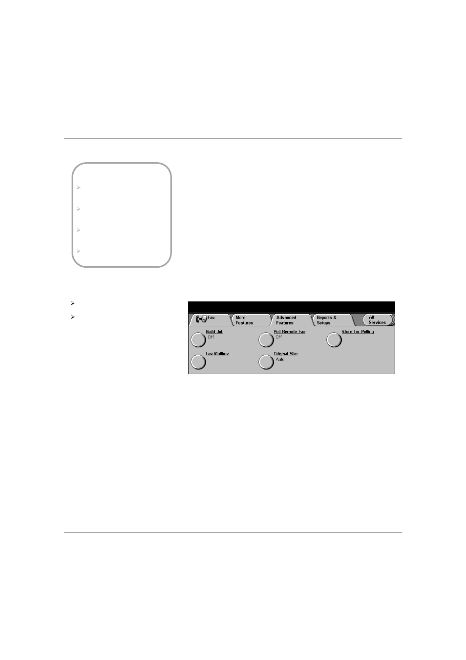 Advanced features - embedded fax, Advanced features - embedded fax -24, E 4-24 | Xerox 432 User Manual | Page 140 / 466