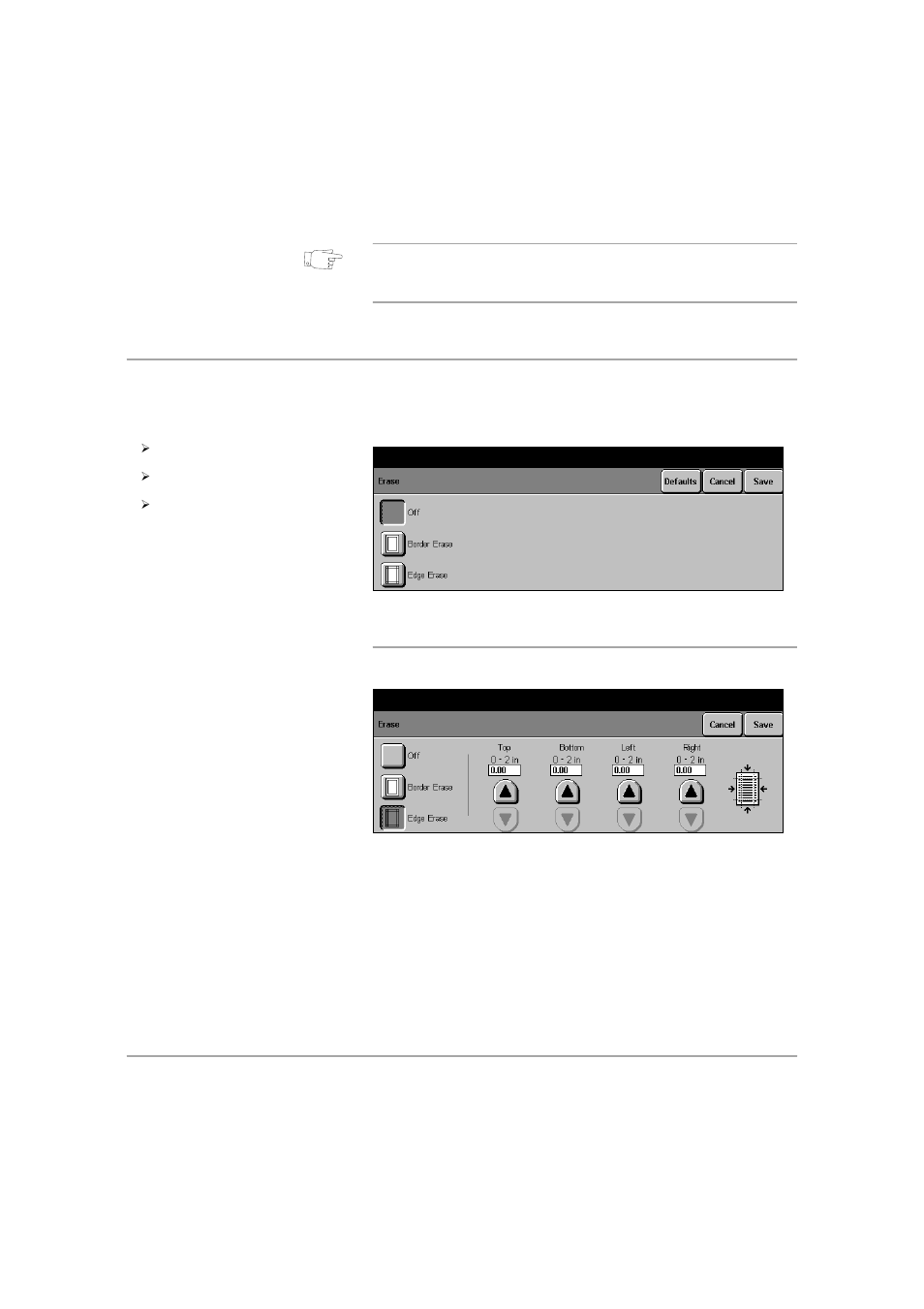 Erase, Erase options, Erase -12 | Ge 7-12 | Xerox 432 User Manual | Page 228 / 466