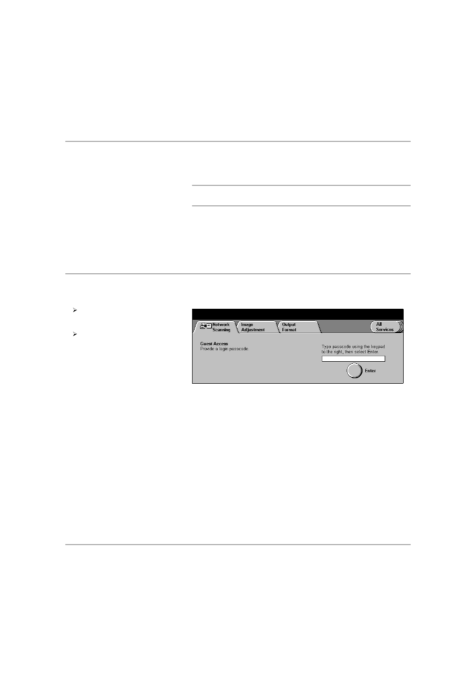 Authentication mode - e-mail, Login - guest access, Authentication mode - e-mail -14 | Login - guest access -14 | Xerox 432 User Manual | Page 230 / 466