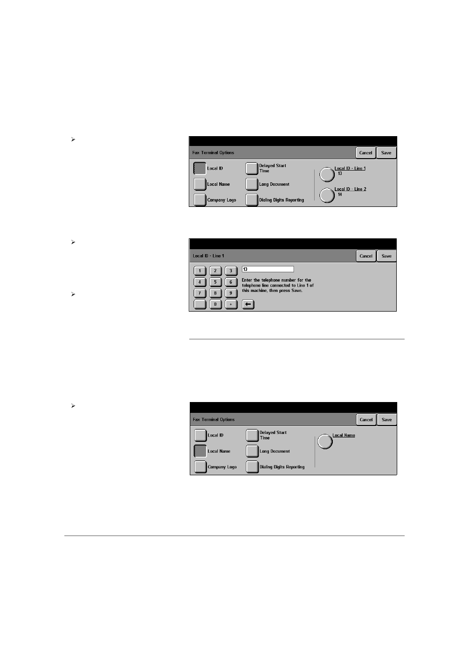 Local name, Set u ps local name | Xerox 432 User Manual | Page 335 / 466