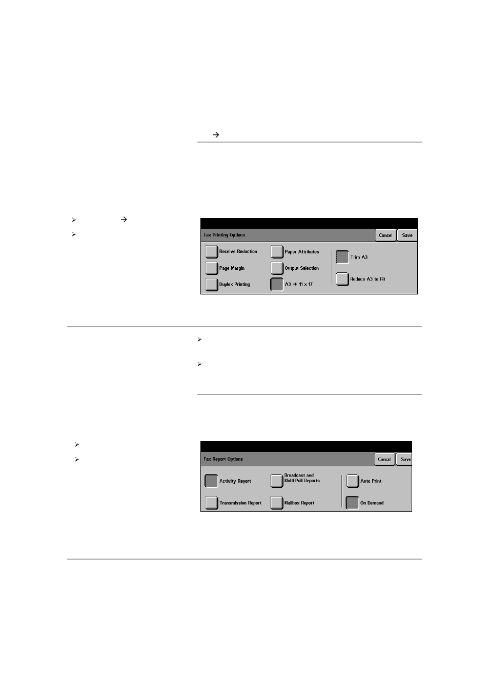 A3 ‡ 11" x 17" (dc440/432/430/425), Fax report options, Activity report | Fax report options -47, Set u ps a3 | Xerox 432 User Manual | Page 343 / 466