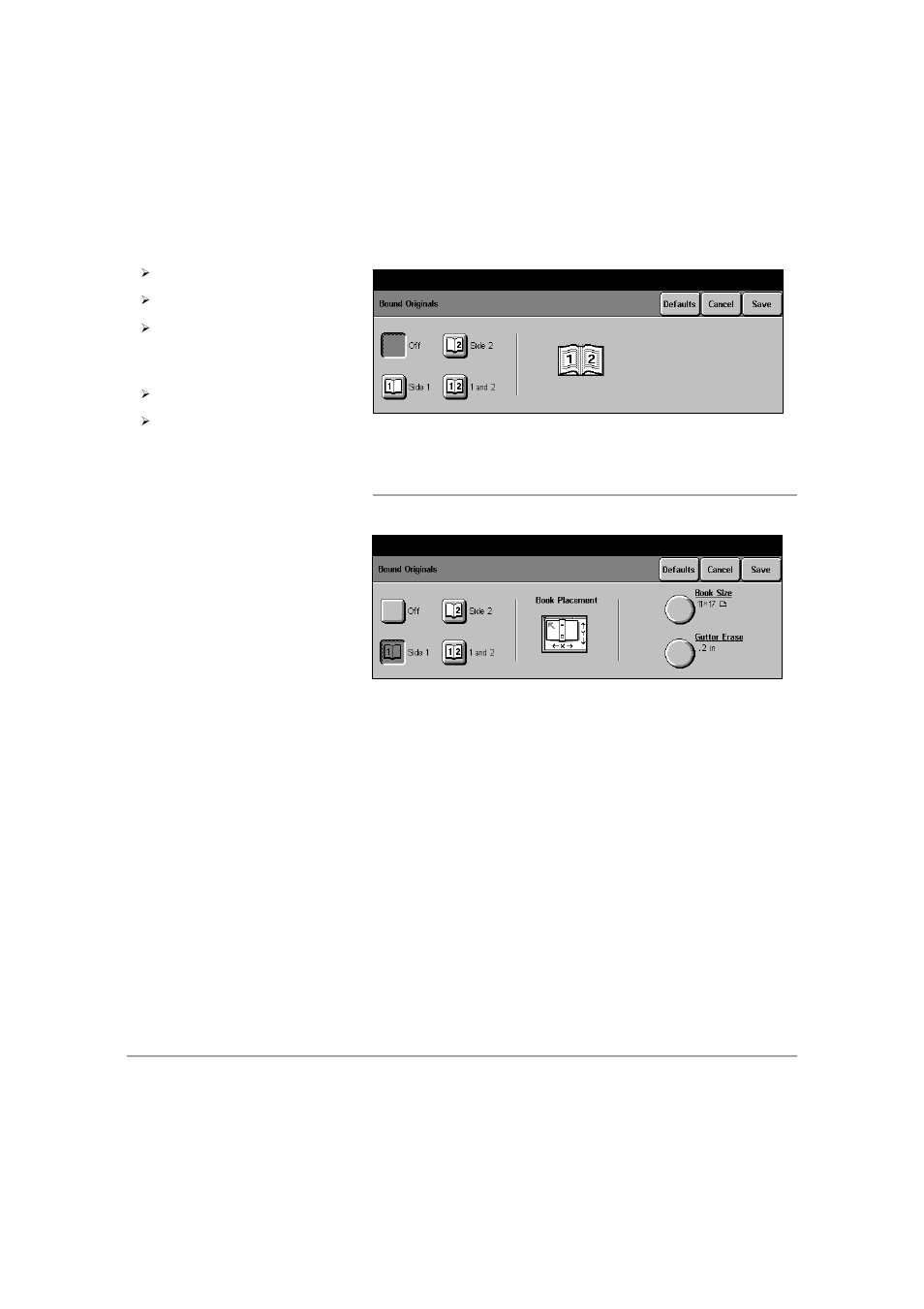 Bound originals options | Xerox 432 User Manual | Page 86 / 466