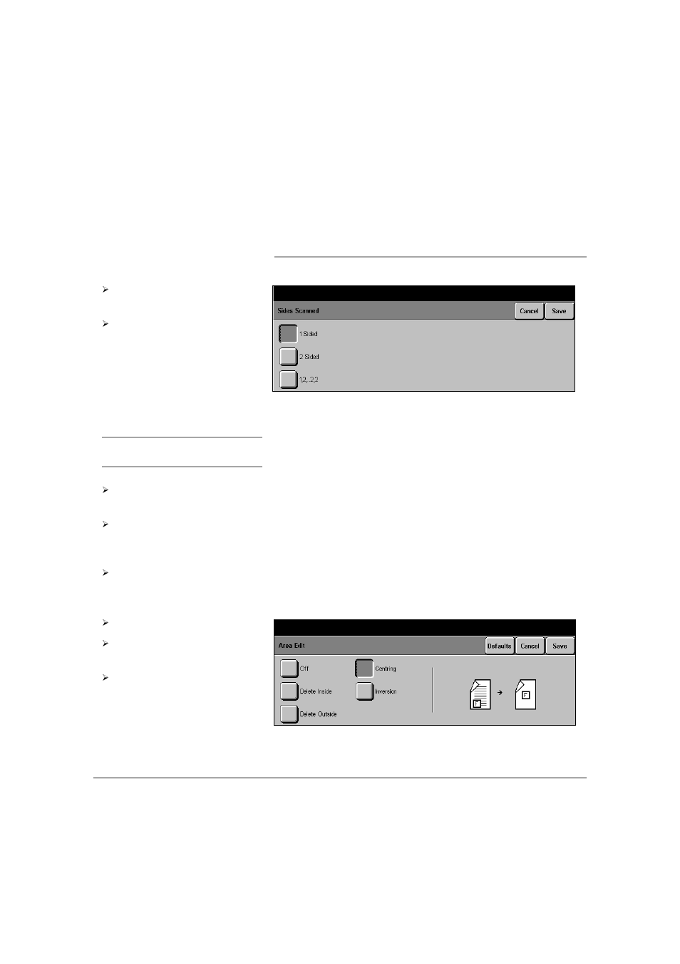 Area edit (dc440/432/430/425), Co py | Xerox 432 User Manual | Page 91 / 466