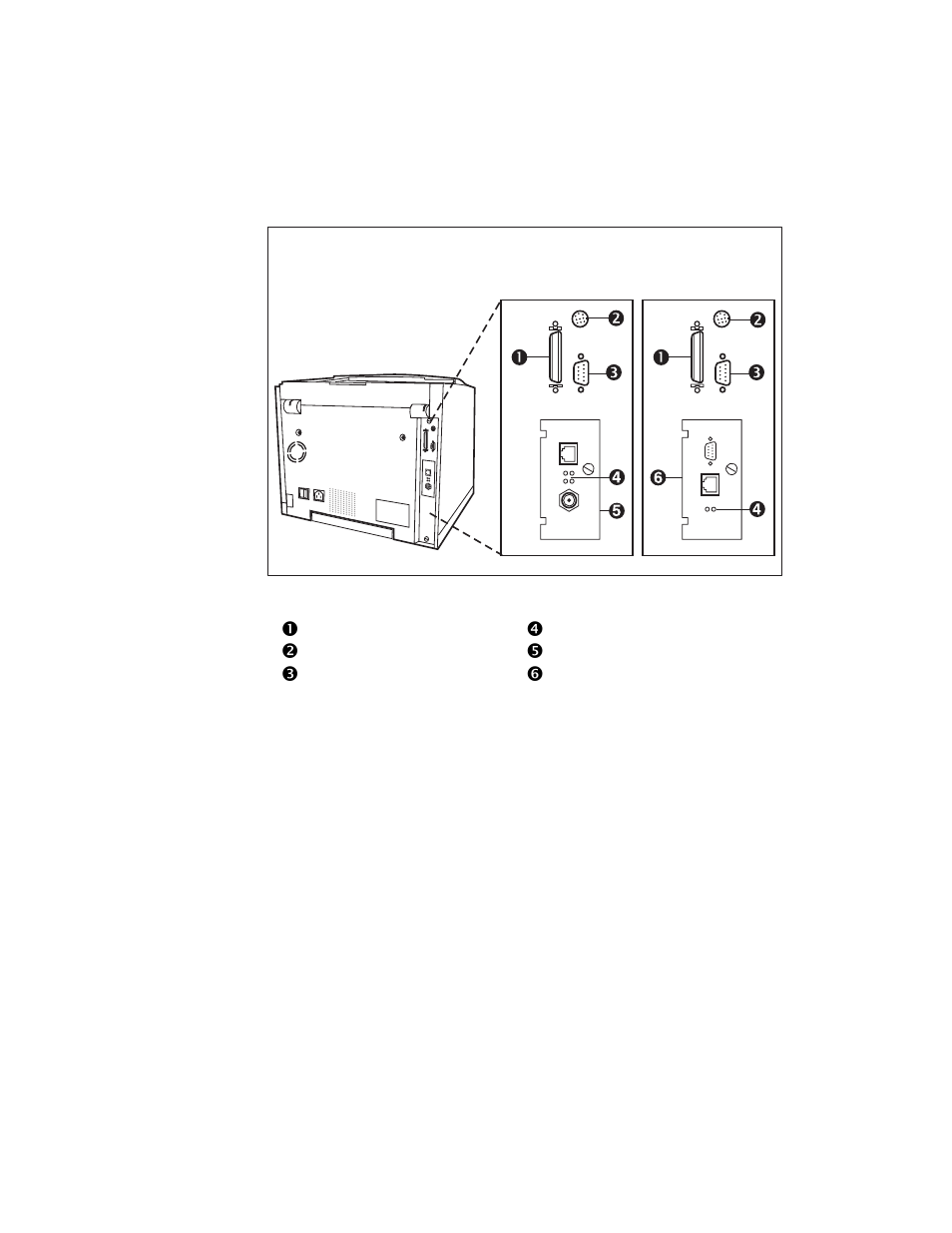 Connection interface area | Xerox C55/C55mp User Manual | Page 26 / 158