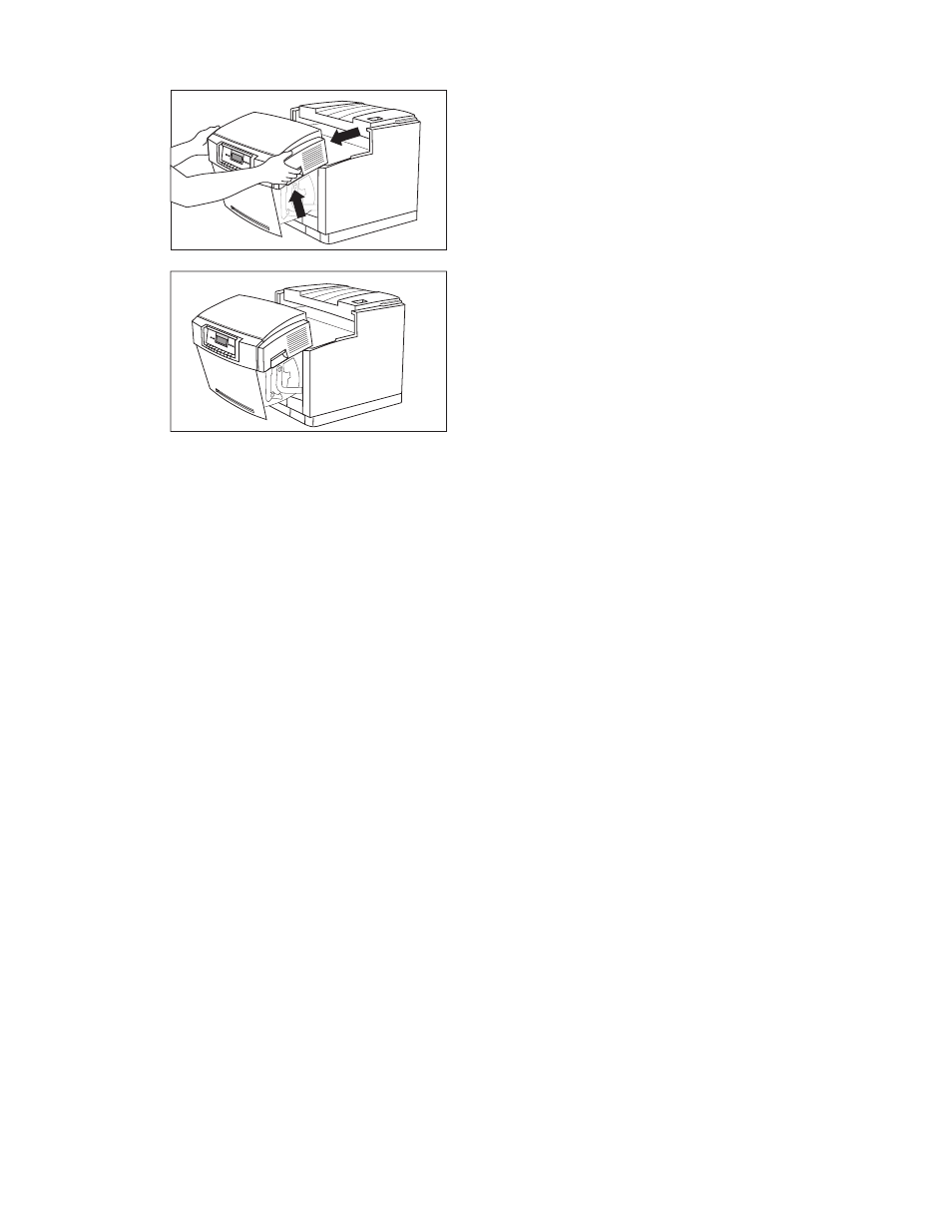 To open the front cover | Xerox C55/C55mp User Manual | Page 27 / 158