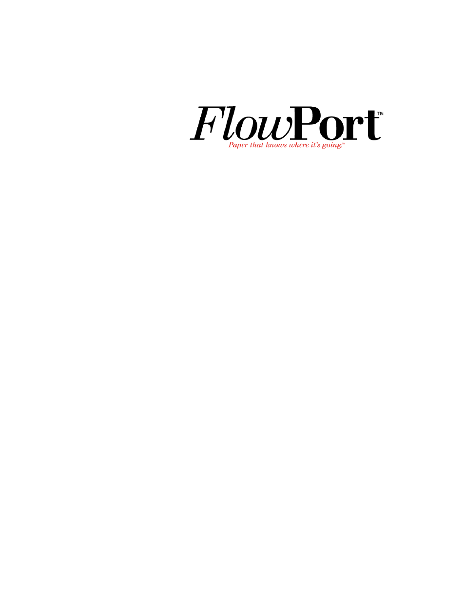 Xerox FlowPort User Manual | 21 pages