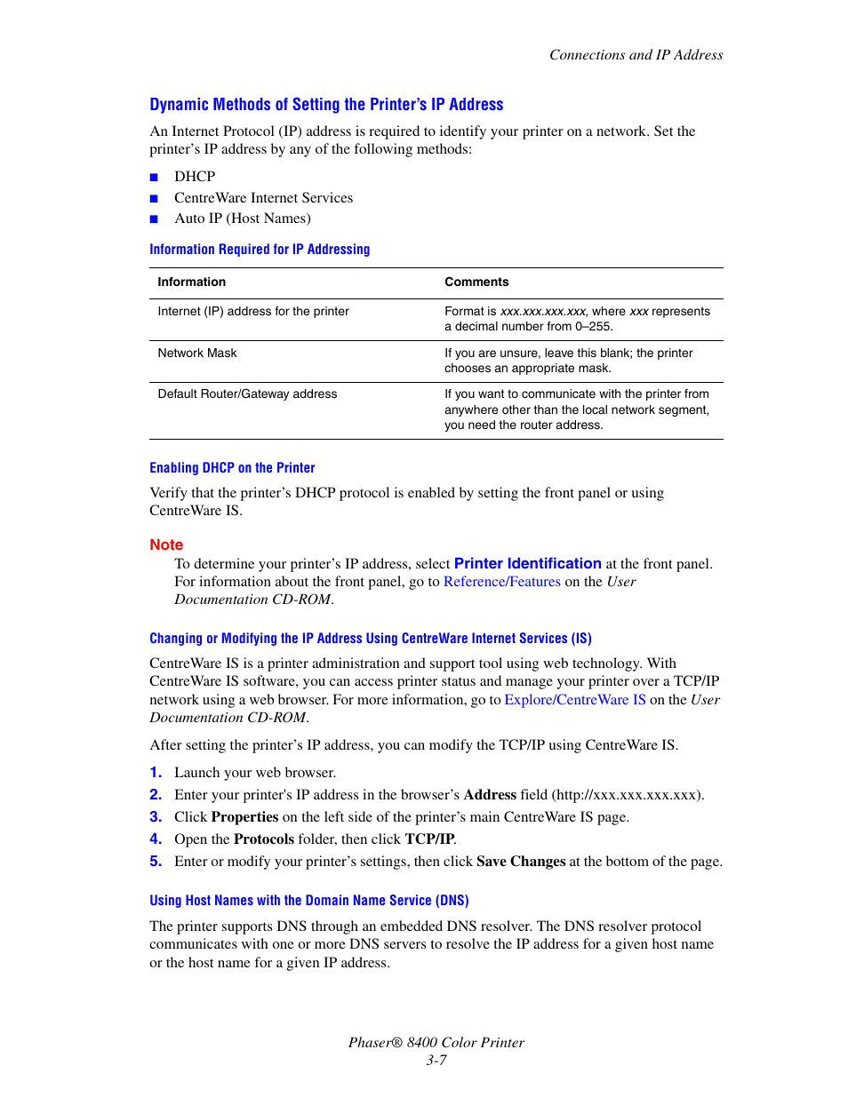 Xerox Phaser Color Printer 8400 User Manual | Page 103 / 203