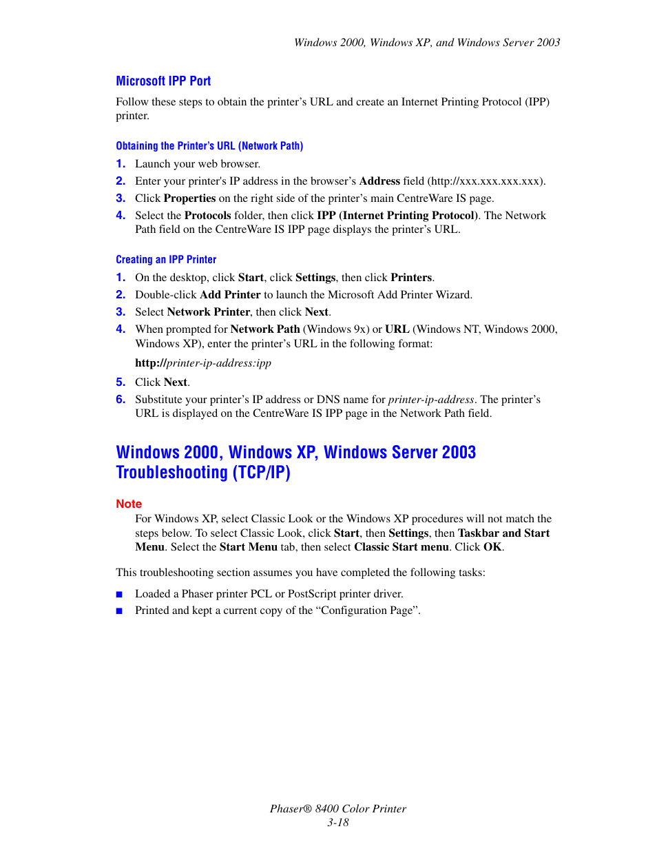 Xerox Phaser Color Printer 8400 User Manual | Page 114 / 203