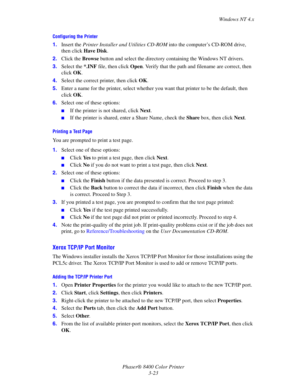 Xerox Phaser Color Printer 8400 User Manual | Page 119 / 203