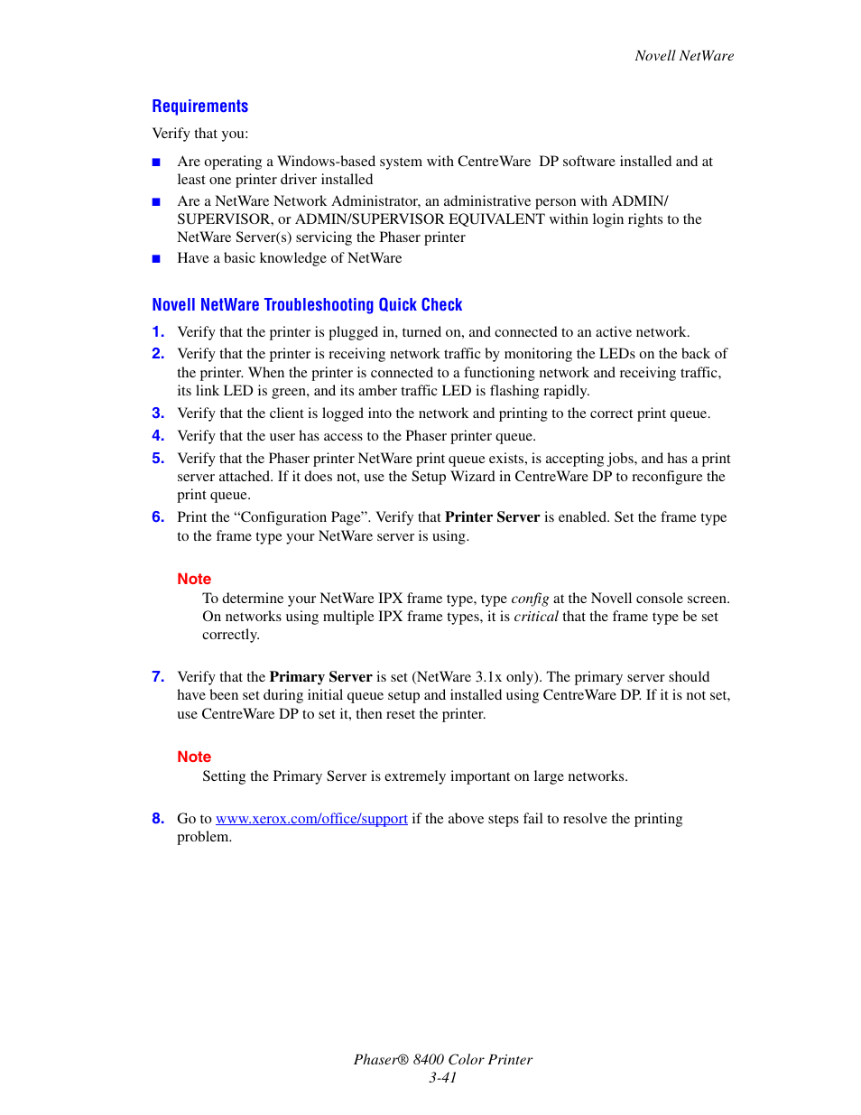 Xerox Phaser Color Printer 8400 User Manual | Page 137 / 203