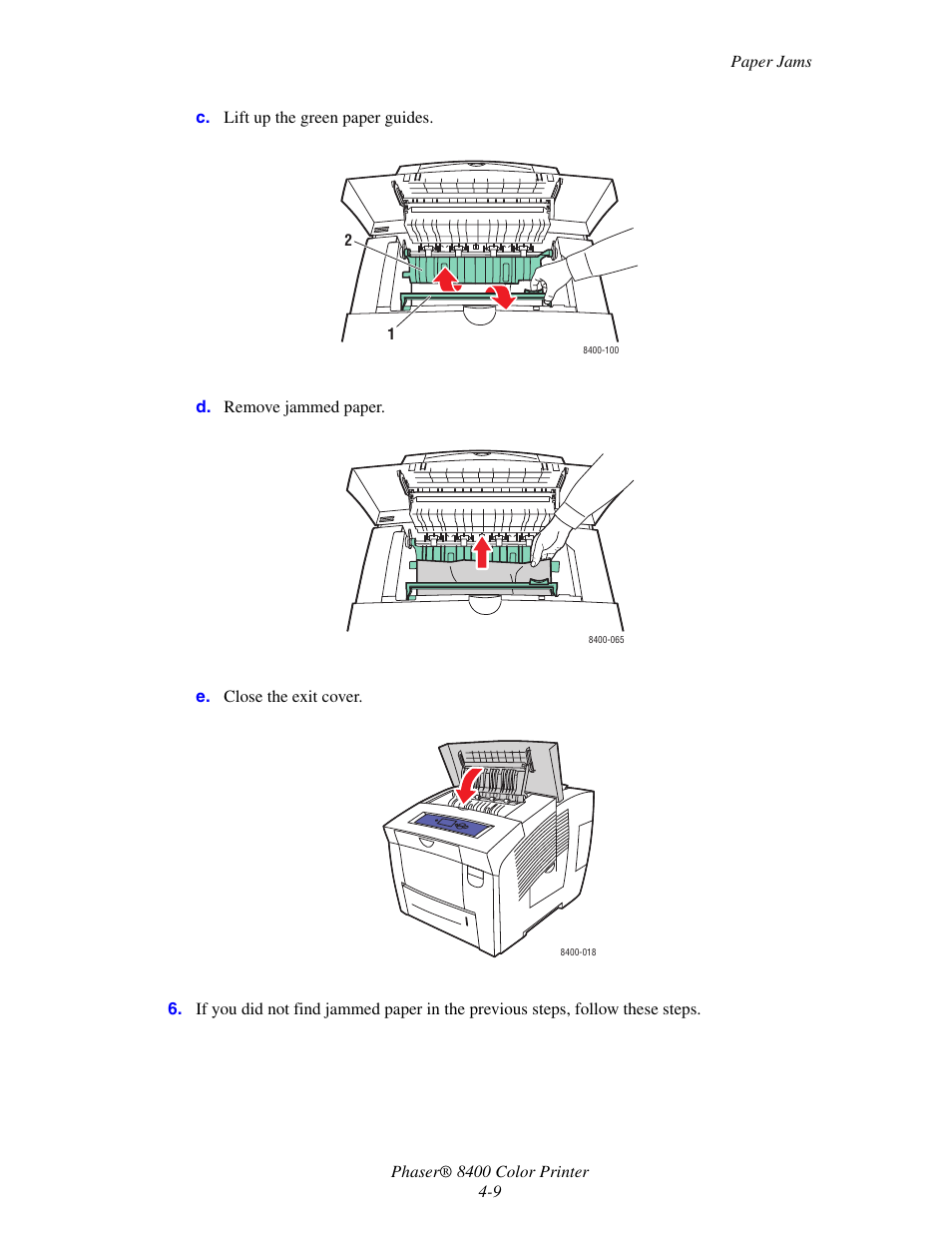 Xerox Phaser Color Printer 8400 User Manual | Page 150 / 203