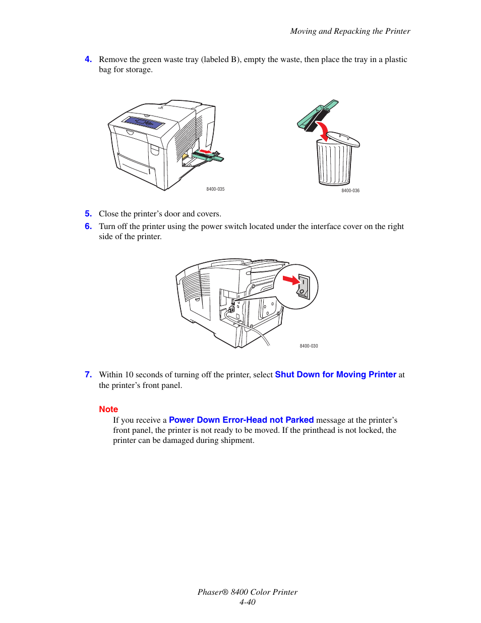 Xerox Phaser Color Printer 8400 User Manual | Page 181 / 203