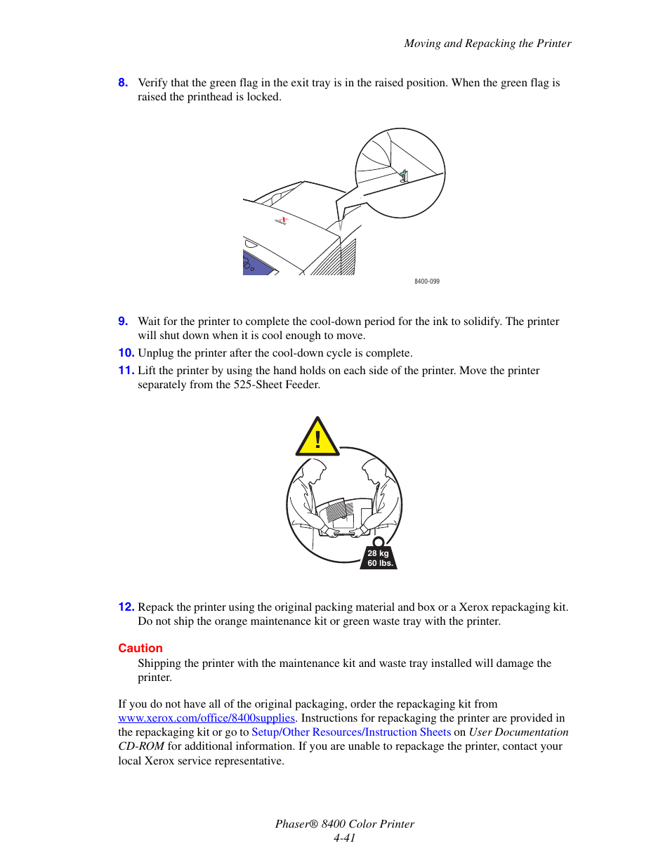 Xerox Phaser Color Printer 8400 User Manual | Page 182 / 203