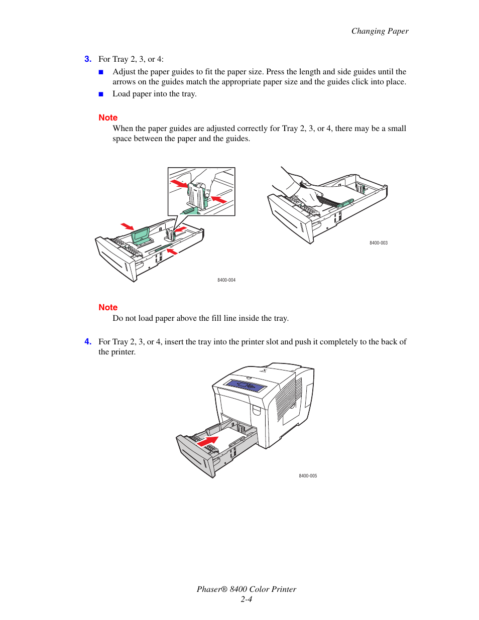 Xerox Phaser Color Printer 8400 User Manual | Page 35 / 203