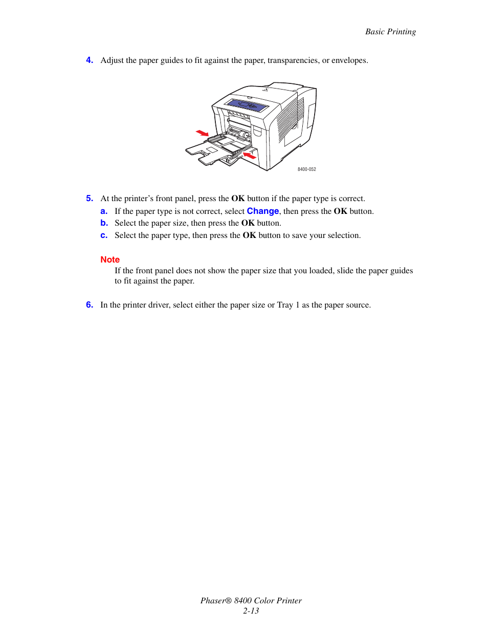 Xerox Phaser Color Printer 8400 User Manual | Page 44 / 203