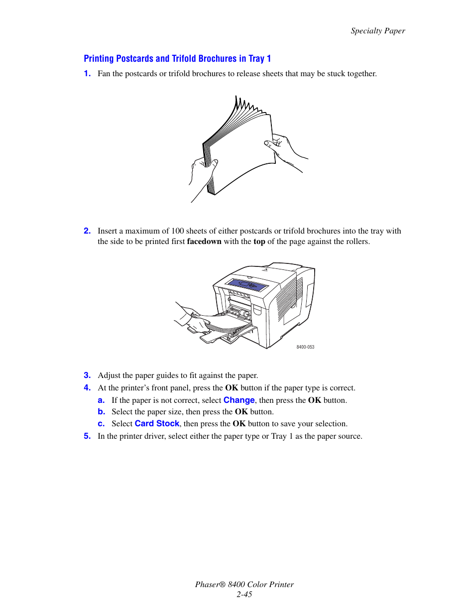 Xerox Phaser Color Printer 8400 User Manual | Page 76 / 203