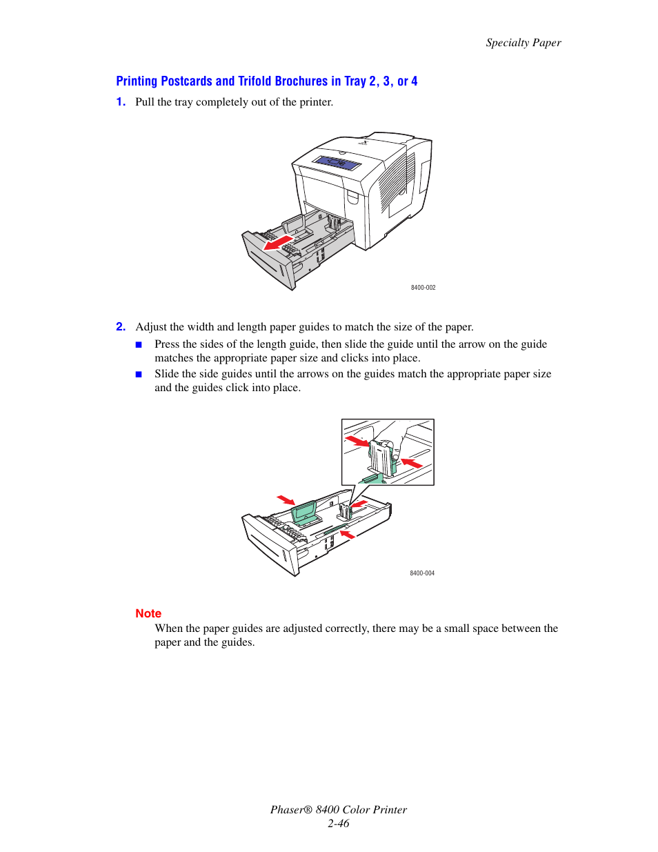 Xerox Phaser Color Printer 8400 User Manual | Page 77 / 203