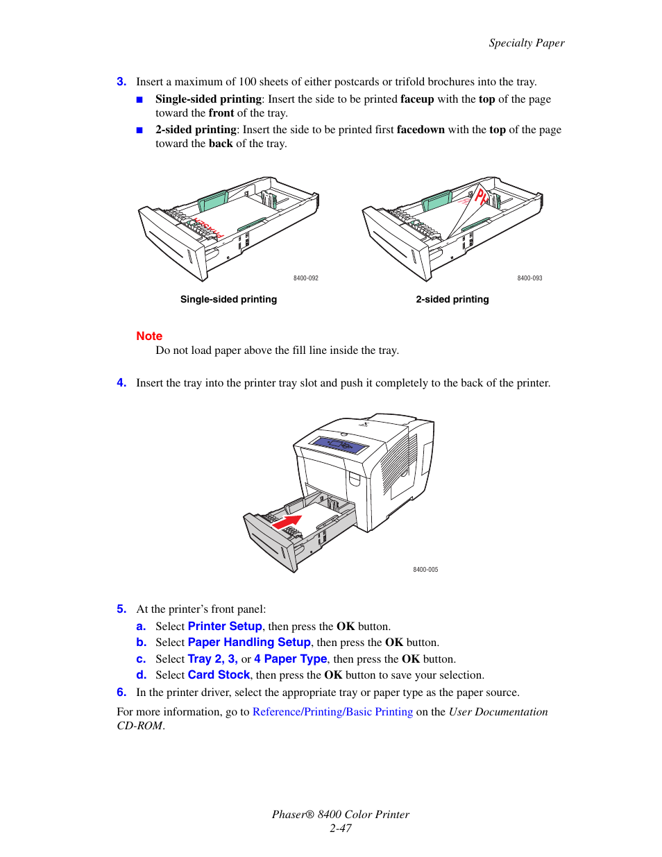 Xerox Phaser Color Printer 8400 User Manual | Page 78 / 203