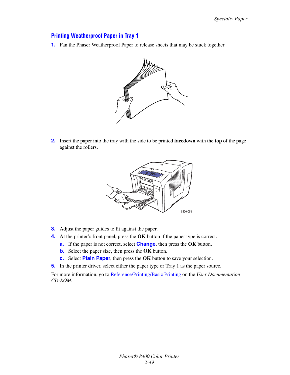 Xerox Phaser Color Printer 8400 User Manual | Page 80 / 203