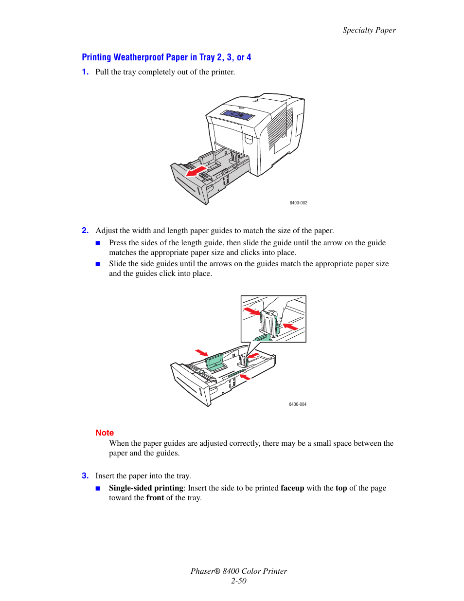 Xerox Phaser Color Printer 8400 User Manual | Page 81 / 203