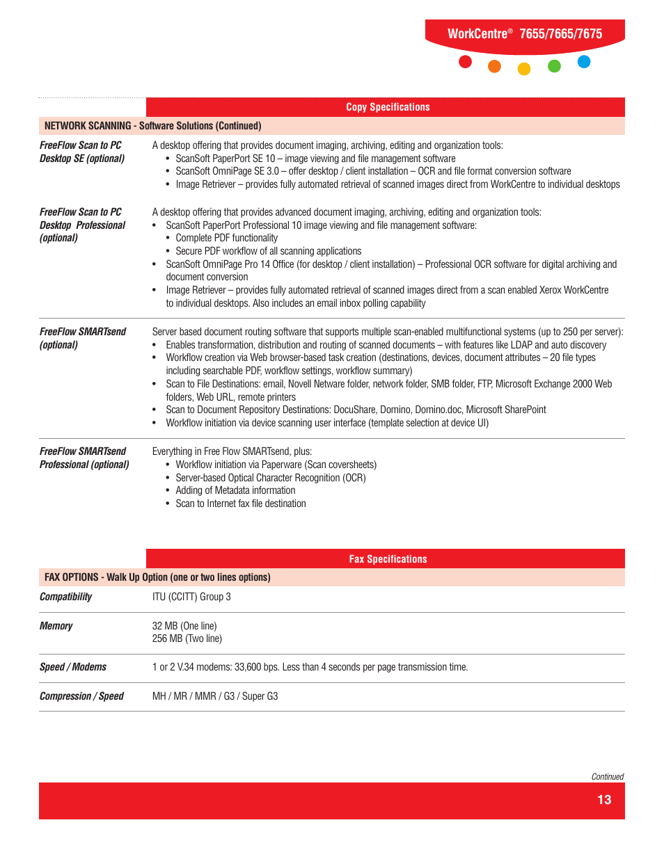 Workcentre | Xerox WorkCentre 7655 User Manual | Page 13 / 19