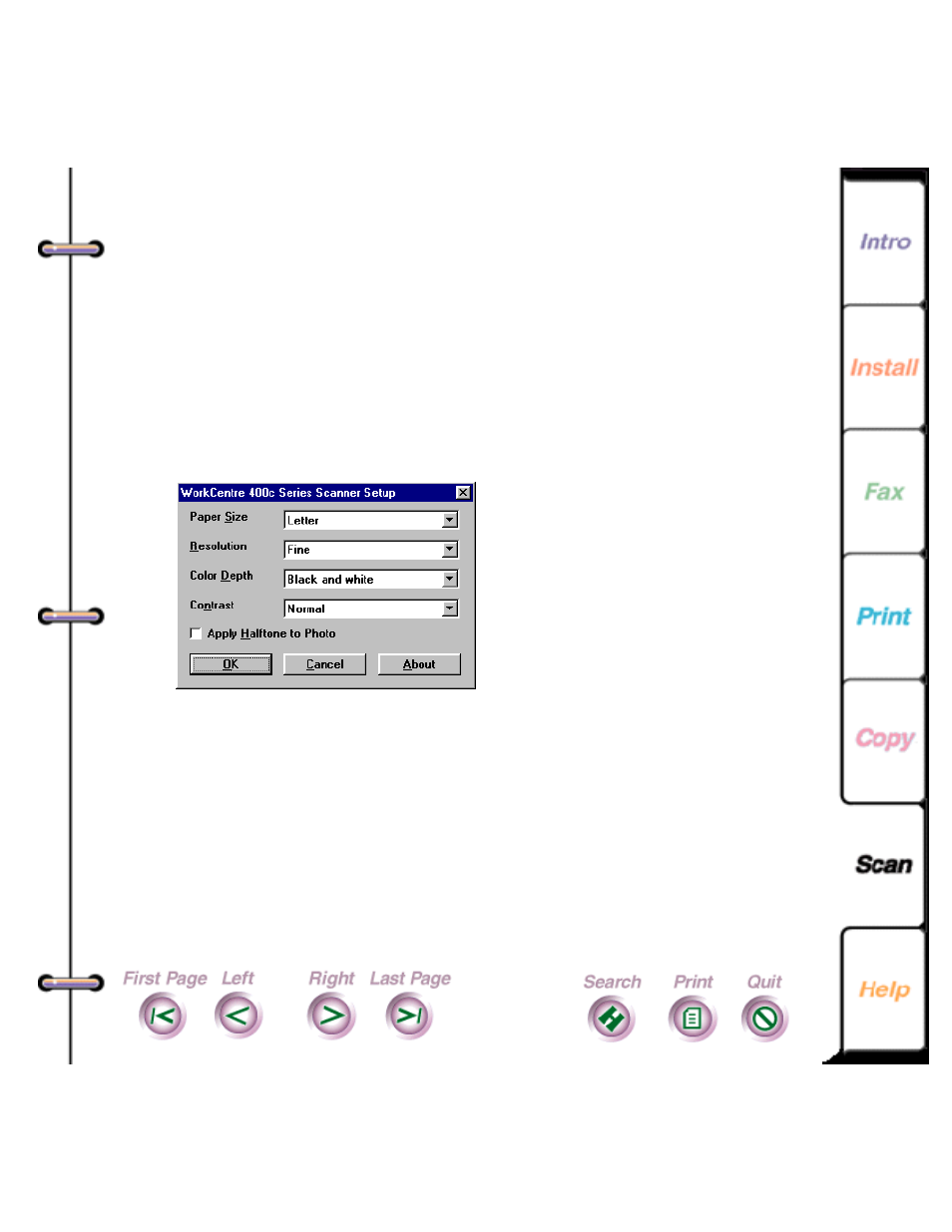 Scanning a document using textbridge pro | Xerox 450c User Manual | Page 212 / 264
