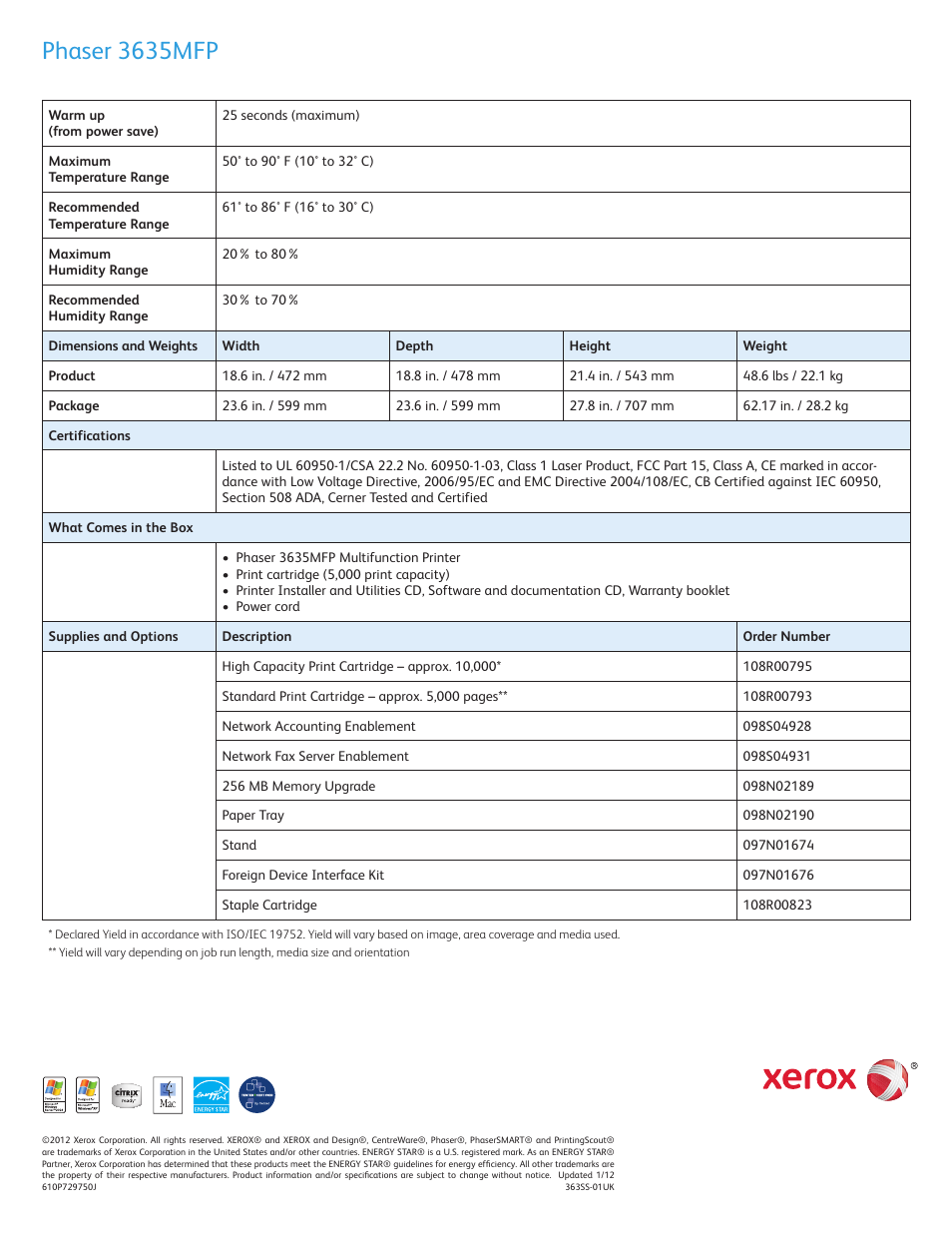 Phaser 3635mfp | Xerox Phaser 3635MFP/X User Manual | Page 8 / 8