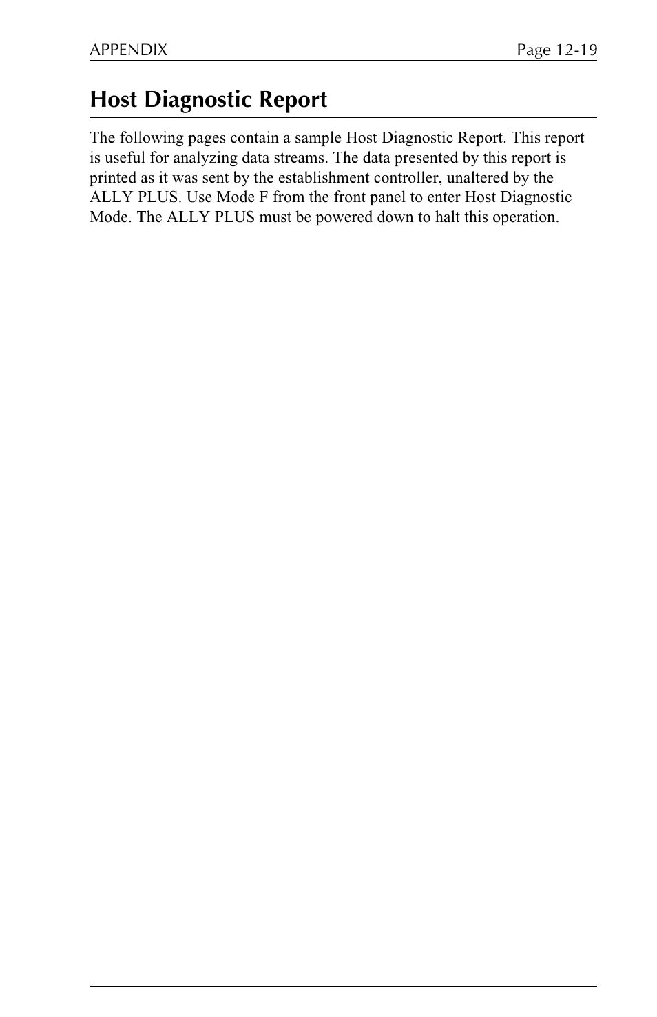 Host diagnostic report | Xerox ALLY PLUSTM 6287 User Manual | Page 163 / 186