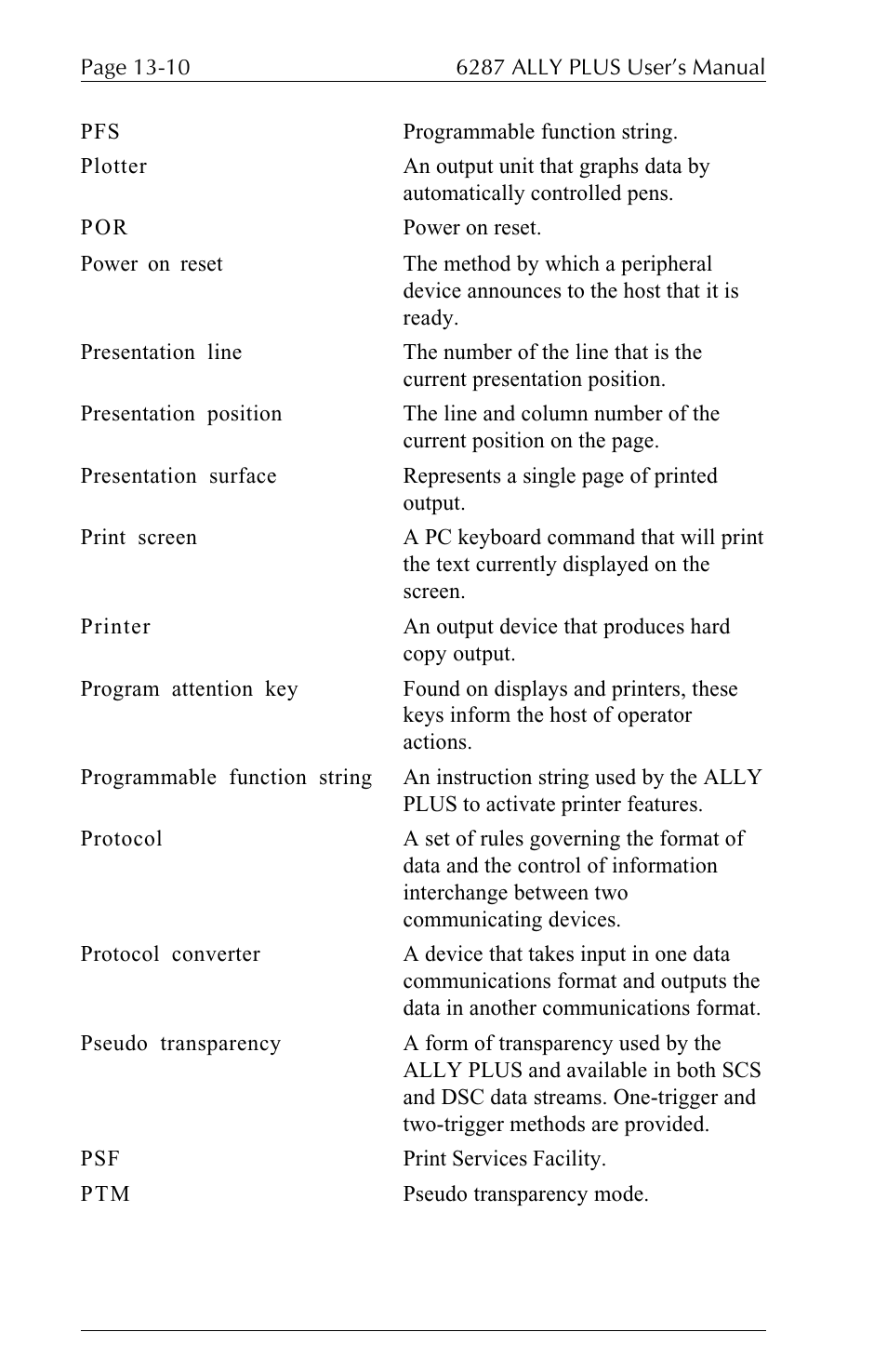 Xerox ALLY PLUSTM 6287 User Manual | Page 182 / 186