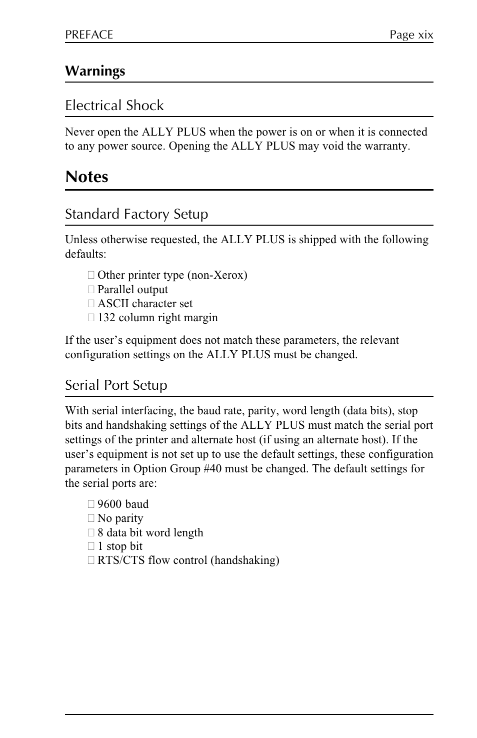 Xerox ALLY PLUSTM 6287 User Manual | Page 19 / 186