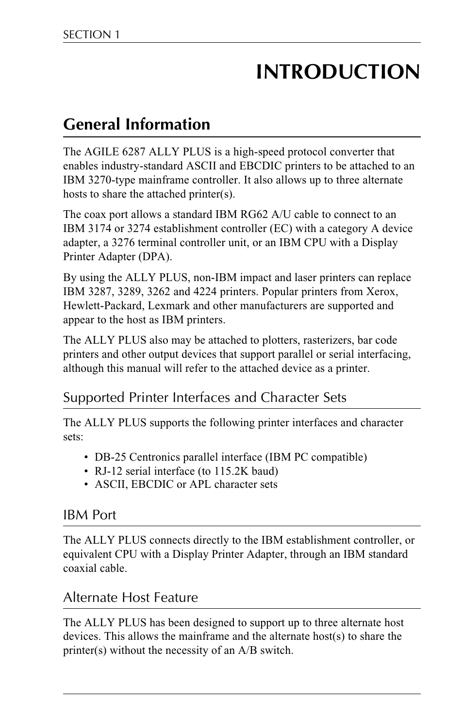 Introduction, General information | Xerox ALLY PLUSTM 6287 User Manual | Page 21 / 186