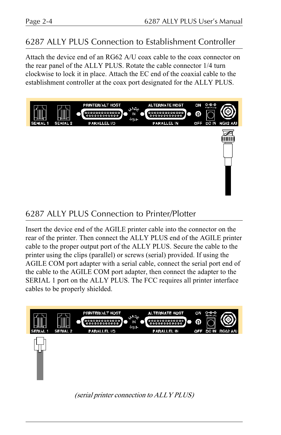 6287 ally plus connection to printer/plotter | Xerox ALLY PLUSTM 6287 User Manual | Page 28 / 186