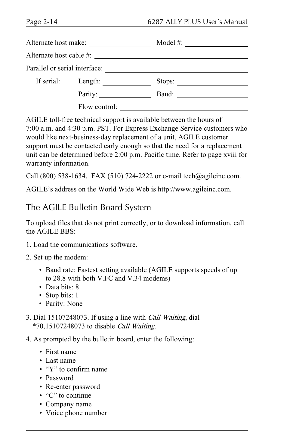 The agile bulletin board system | Xerox ALLY PLUSTM 6287 User Manual | Page 38 / 186