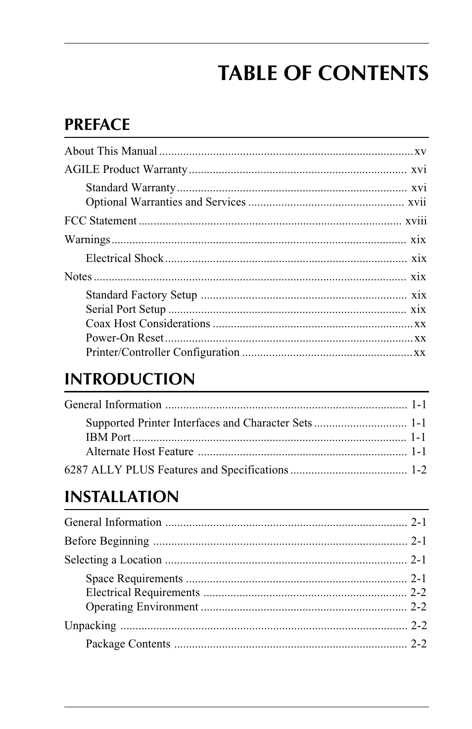 Xerox ALLY PLUSTM 6287 User Manual | Page 5 / 186