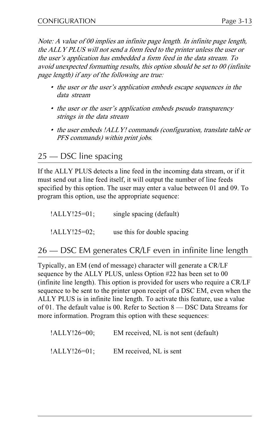 25 — dsc line spacing | Xerox ALLY PLUSTM 6287 User Manual | Page 53 / 186