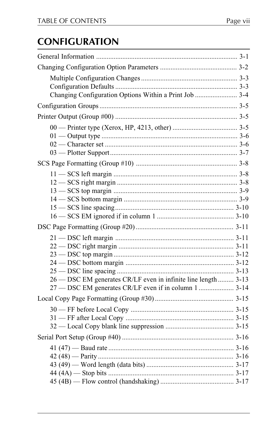 Configuration | Xerox ALLY PLUSTM 6287 User Manual | Page 7 / 186