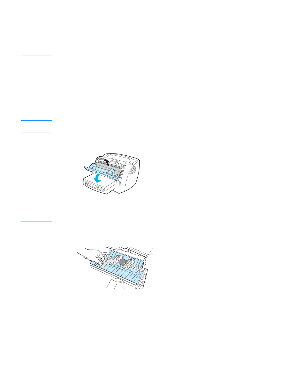 Cleaning the printer, Cleaning the print cartridge area, Cleaning the | Printer | Xerox 1150 User Manual | Page 63 / 162