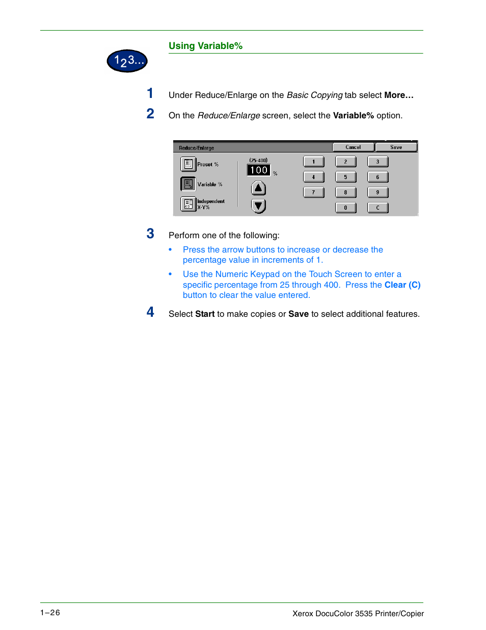 Using variable | Xerox 3535 User Manual | Page 44 / 268