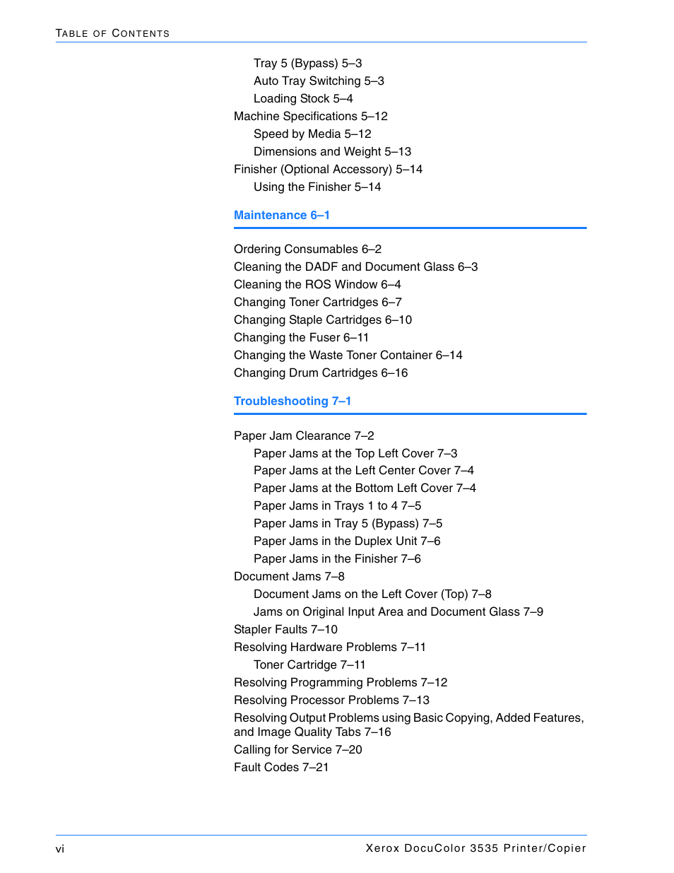 Xerox 3535 User Manual | Page 6 / 268