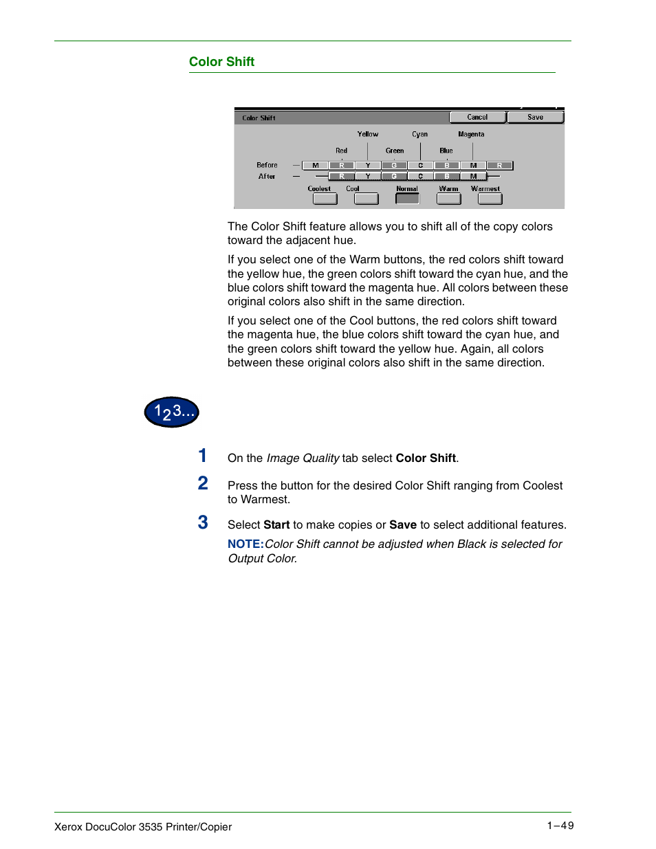 Color shift | Xerox 3535 User Manual | Page 67 / 268