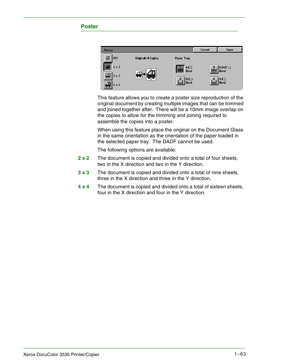 Poster | Xerox 3535 User Manual | Page 81 / 268