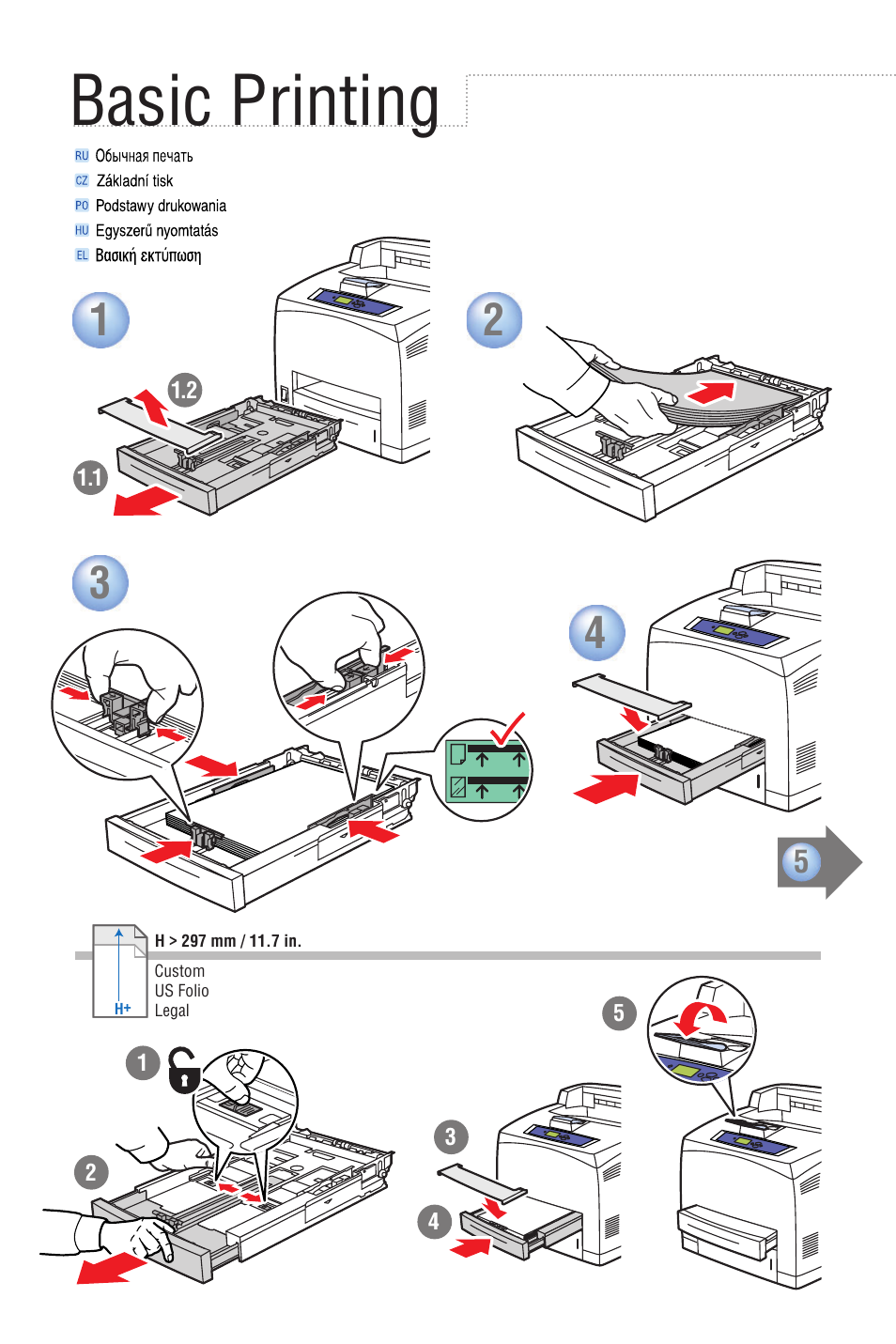 Basic printing | Xerox Phaser laser printer 4500 User Manual | Page 3 / 10